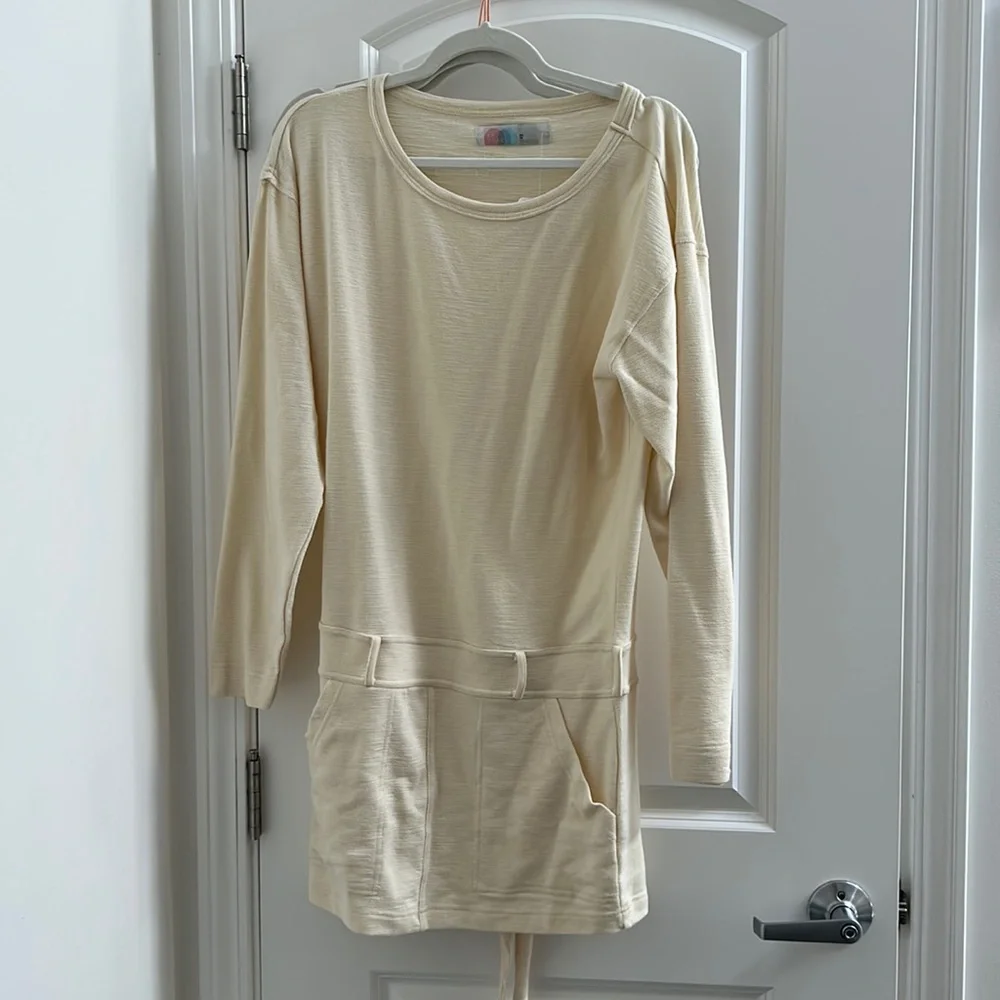 NWT Free People Beach LS Cover Up Dress - Picture 1 of 5